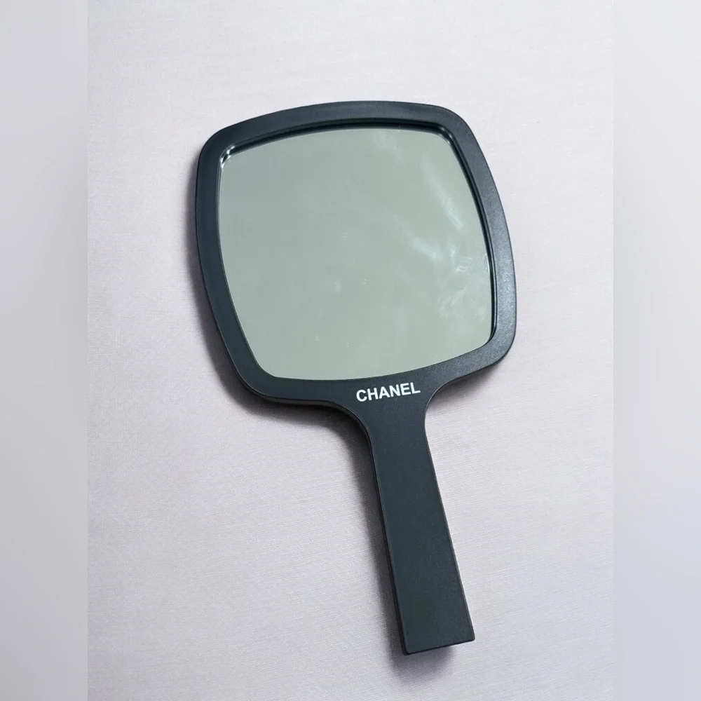 Chanel Logo Cosmetic Mirror with Box - Black - Authentic, Rare - Picture 3 of 5